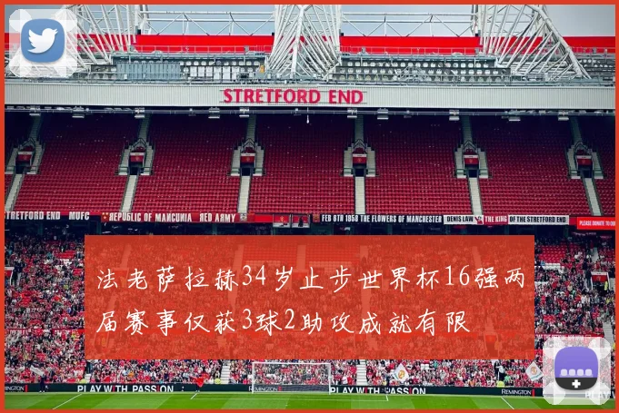 法老萨拉赫34岁止步世界杯16强两届赛事仅获3球2助攻成就有限
